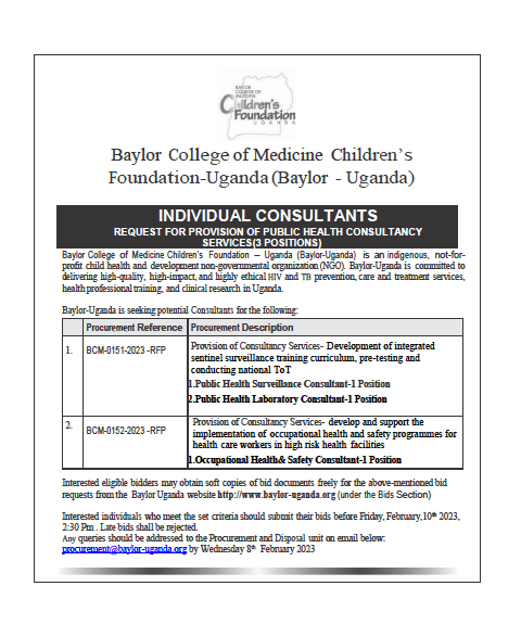 Advert-Public Health Consultants