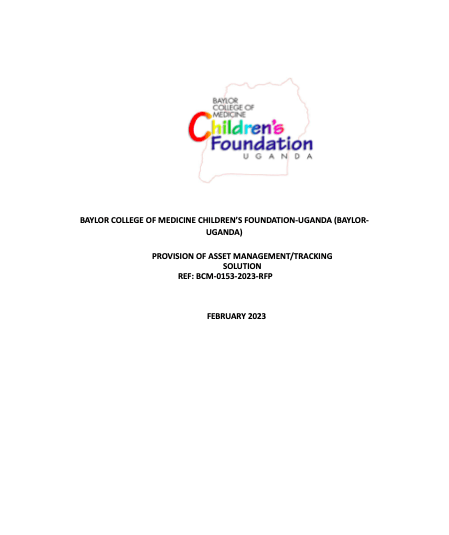 BCM-0153-2023 – RFP Asset mgt solution