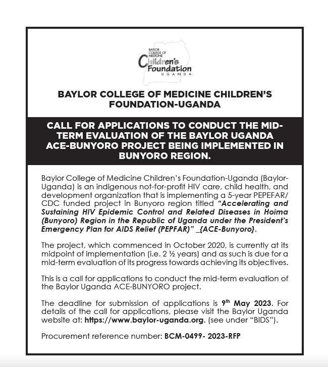 BCM-0499-2023-RFP ADVERT FOR MID TERM EVALUATION ACE BUNYORO
