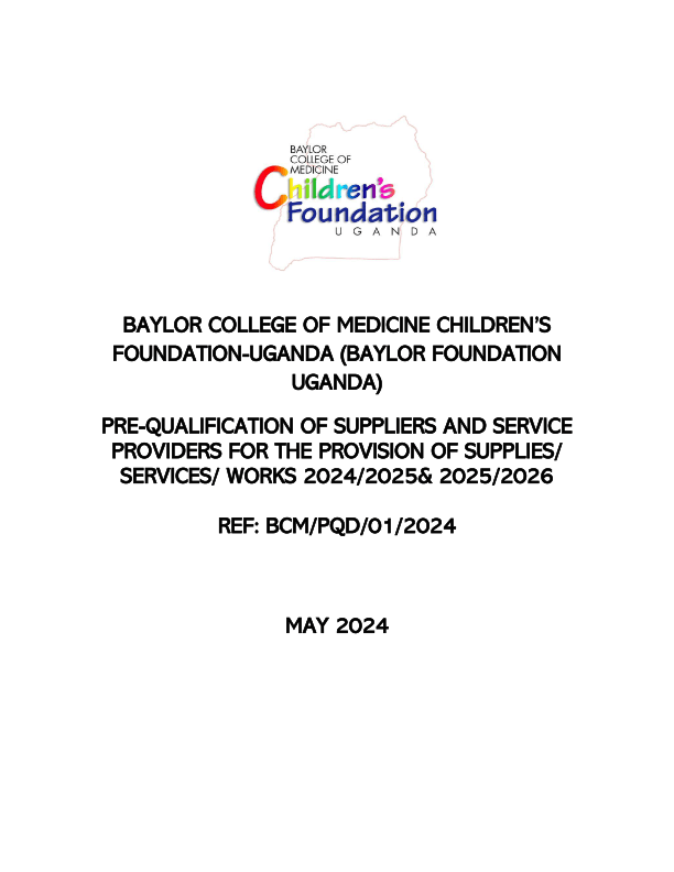 BCM -Prequalification Bid document 2024-2026
